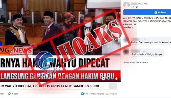 hoaks presiden jokowi pecat hakim wahyu iman santoso 54492