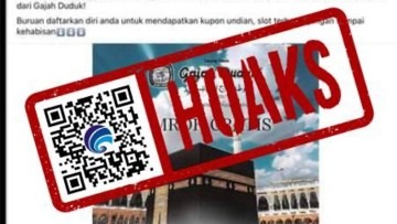 hoaks pt gajah duduk buka program umroh gratis 81125