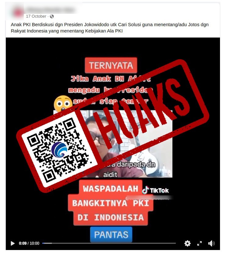 hoaks seorang pki bertemu dengan presiden jokowi membahas cara menentang rakyat yang tidak setuju dengan pki 66399