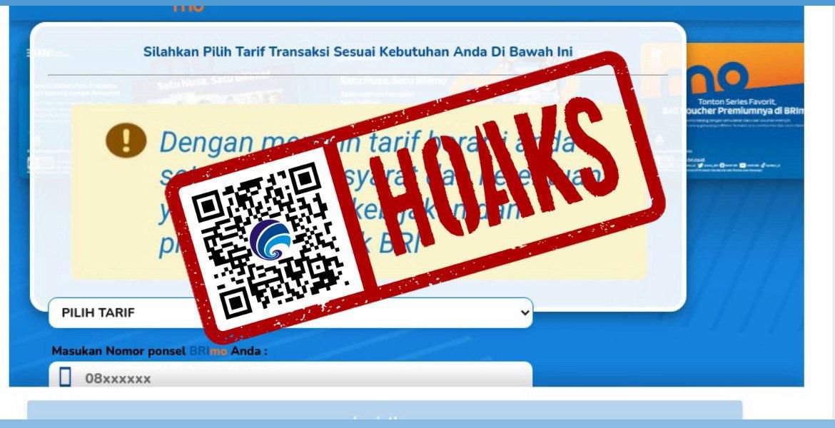 hoaks tautan untuk memilih biaya admin bulanan bri 76955