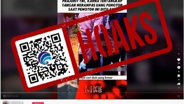 hoaks video polisi diamankan tni karena rampas uang pengendara motor 82267