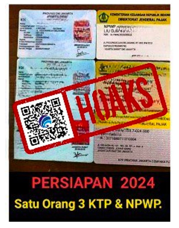 hoaks wna china memiliki tiga ktp dan npwp untuk persiapan pemilu 2024 67714