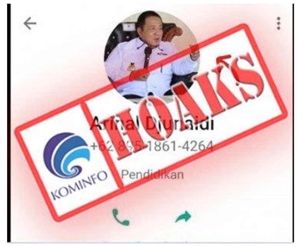 hoax akun whatsapp mengatasnamakan gubernur lampung 59497