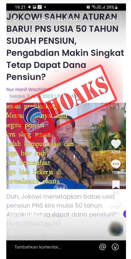 hoax presiden ri ke 7 sahkan batas usia pensiun pns menjadi 50 tahun 56979