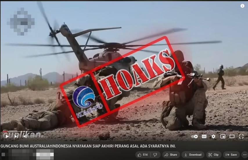 hoax video indonesia siap akhiri perang dengan australia 54399