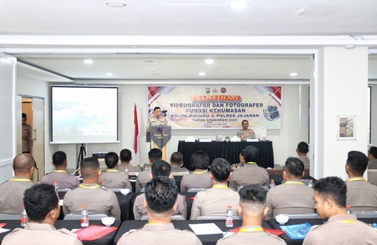 humas polda maluku gelar pelatihan videografer fotografer bagi personel jajaran 73902