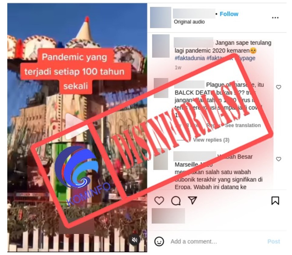 informasi palsu video pandemi terjadi setiap 100 tahun sekali 57635