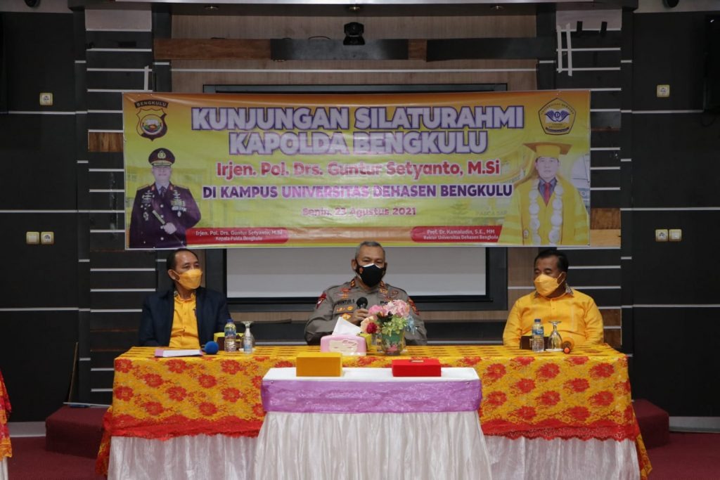 jalin silaturahmi kapolda bengkulu kunjungi 3 perguruan tinggi di kota bengkulu 26916
