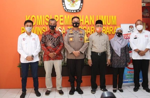 jamin keamanan pilkada serentak kapolda ntb silaturahmi dengan kpu 11353