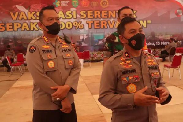 jelang kedatangan presiden ri wakapolda kaltim lakukan peninjauan vaksinasi anak di sdn 04 sepaku 37528