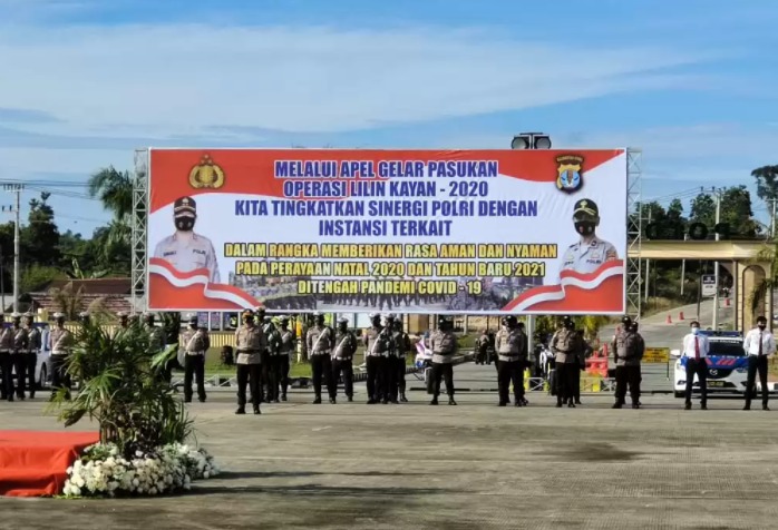 jelang nataru polda kaltara gelar apel pasukan operasi lilin kayan 2020 11750