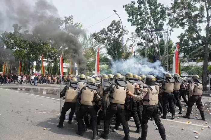jelang pendaftaran peserta pilkada 2024 polda riau siapkan sejumlah simulasi sispamkota 78044