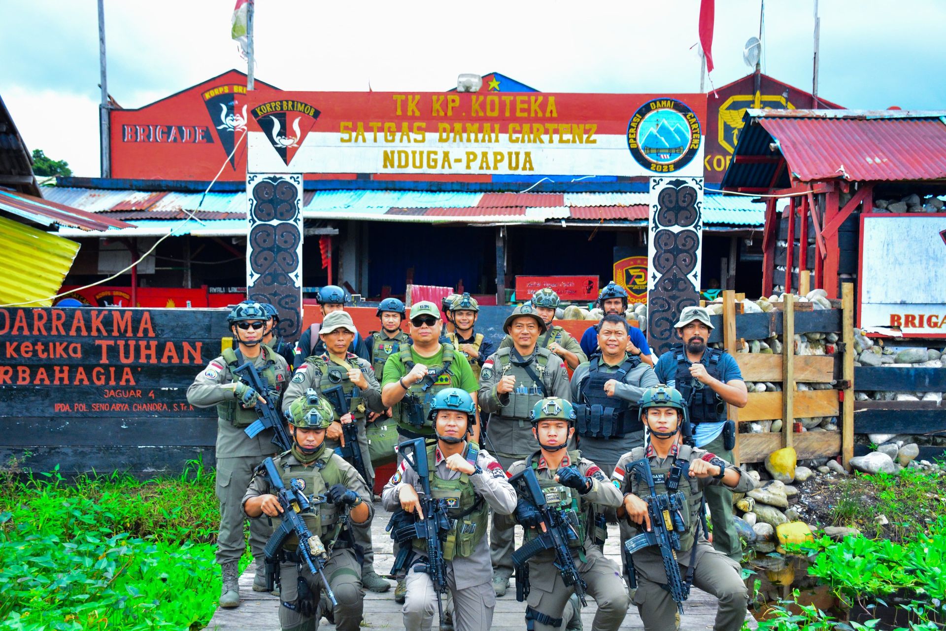 ka ops damai cartenz 2024 didampingi pju laksanakan supervisi di kenyam kabupaten nduga 74018