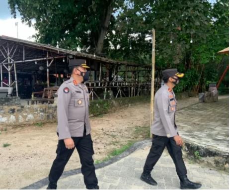 kabid humas polda lampung pantau penerapan prokes di kabupaten lampung selatan 36709