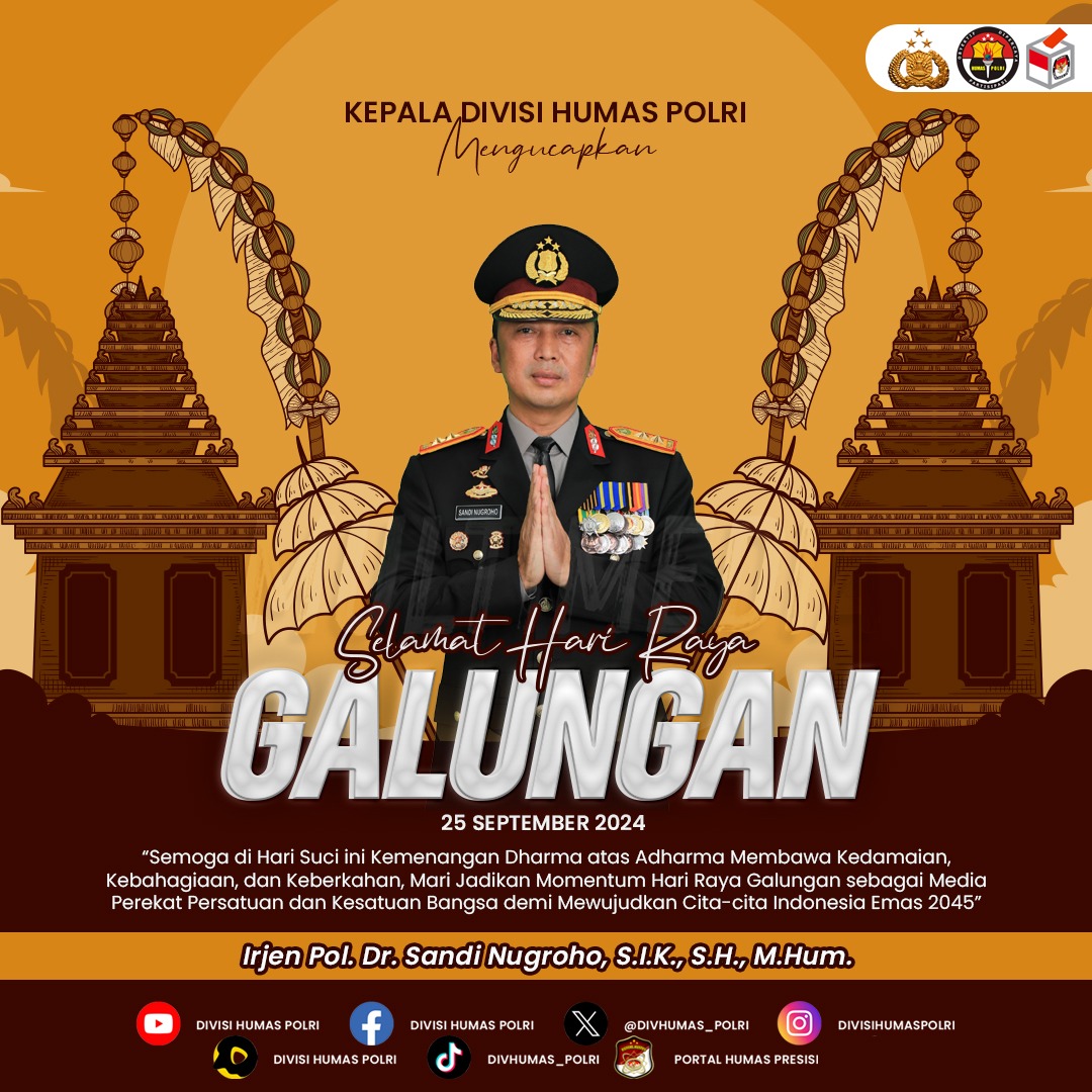 kadiv humas hari raya galungan jadi momentum mempererat persatuan 79248