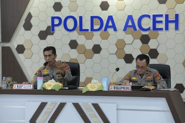 kapolda aceh gelar rakor dengan satgas covid 19 28677