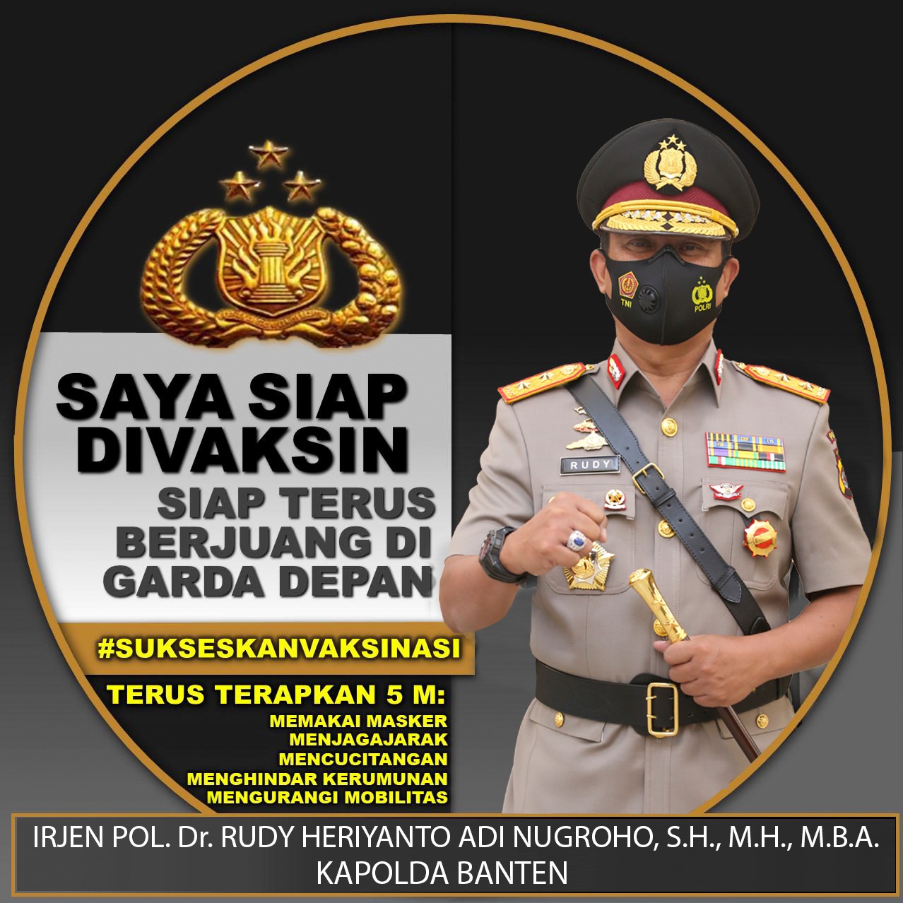 kapolda banten dan jajaran forkopimda nyatakan siap divaksin covid 19 33206