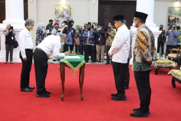 kapolda banten hadiri pelantikan dan sertijab kepala perwakilan bpkp 36567