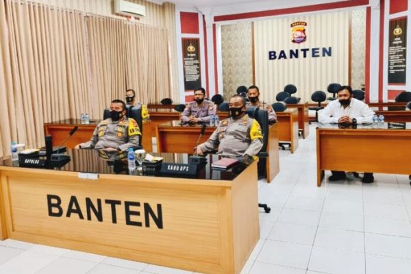 kapolda banten hadiri upacara dikbangspes harkamtibamas pola desentralisasi secara virtual 36545