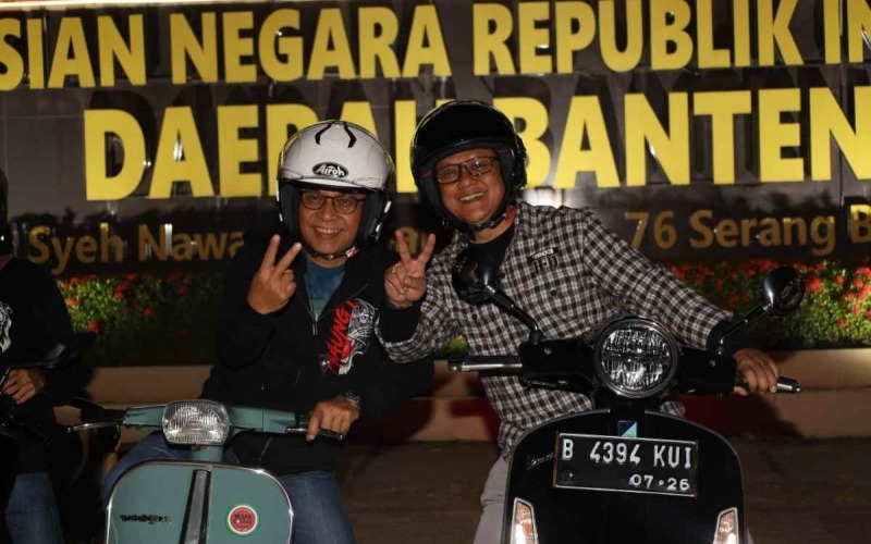 kapolda banten ikuti fun vespa maung 50198