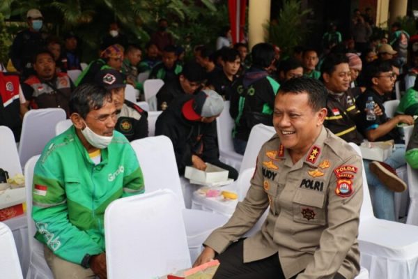 kapolda banten minta driver ojol ikut jaga kamtibmas di banten 49571