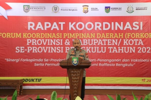 kapolda bengkulu hadiri rakor forkopimda se provinsi bengkulu tahun 2022 22891
