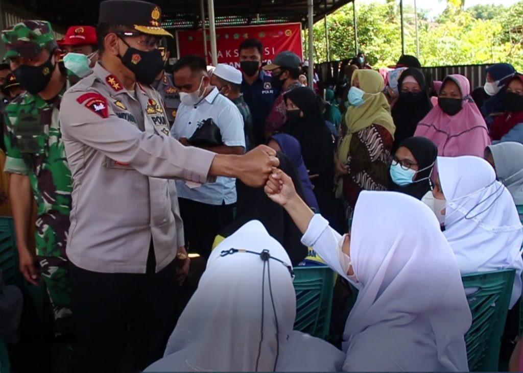 kapolda gorontalo sisir wilayah kabupaten boalemo guna percepatan capaian vaksinasi 34443