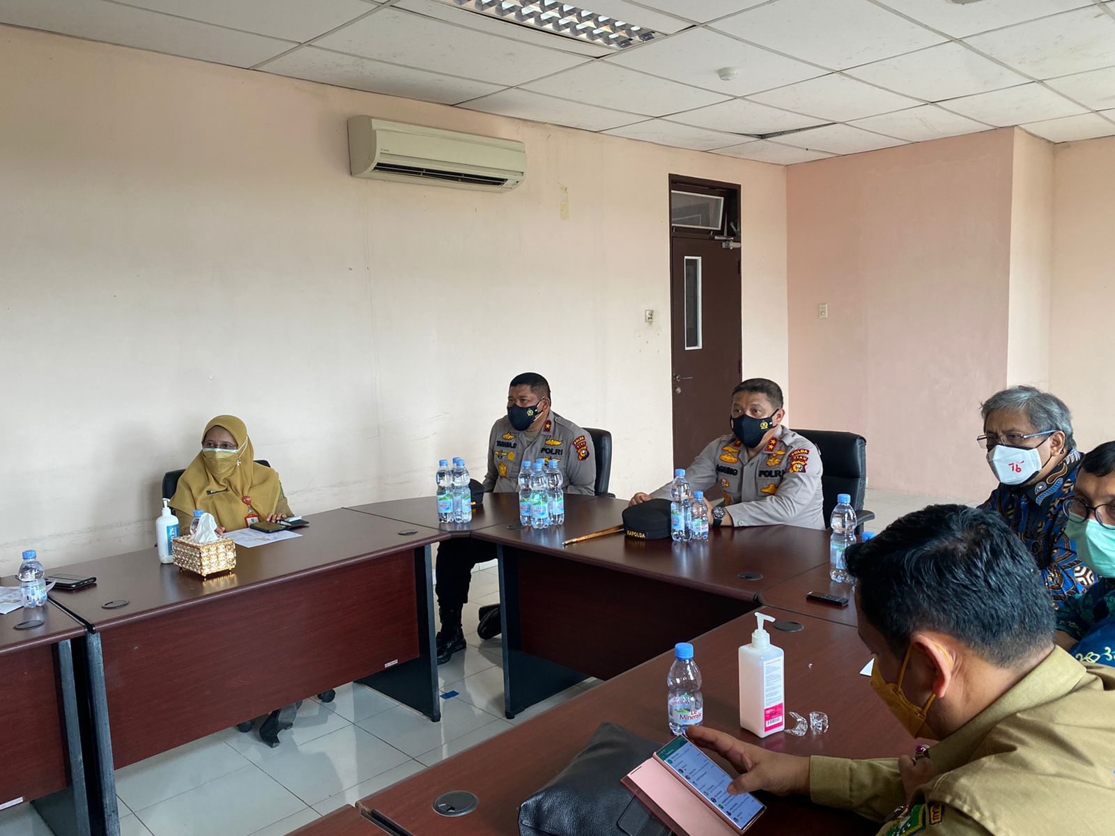 kapolda instruksikan segera eksekusi giat tracing pasien klaster covid 19 di bengkalis 34444