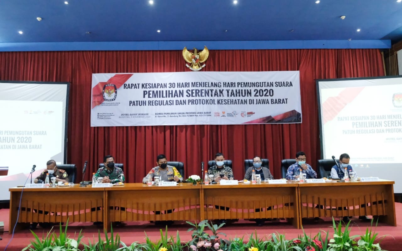 kapolda jabar hadiri rapat kesiapan 30 hari menjelang pelaksanaan pemilihan serentak tahun 2020 32611