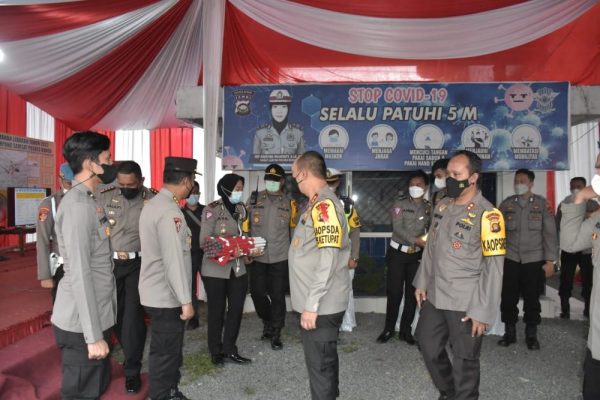 kapolda jambi cek kesiapan personel dan pos pengamanan di kabupaten bungo 46469