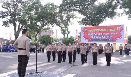 kapolda jambi pimpin kenaikan pangkat 120 personel 76025