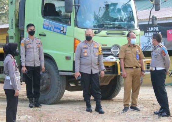 kapolda jambi tinjau langsung jalur batu bara bajubang tempino 25170