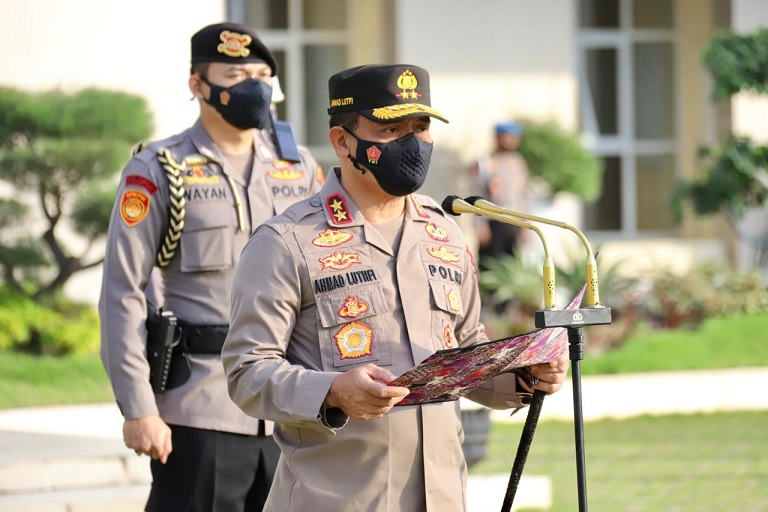 kapolda jateng himbau warga jateng tetap ikuti aturan pemerintah dengan menggunakan masker 5m dan 3t 28885