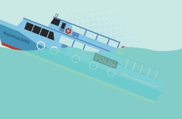kapolda kaltara pimpin langsung pencarian kapal patroli kapodang 5001 yang tenggelam di perairan pulau tibi 34899