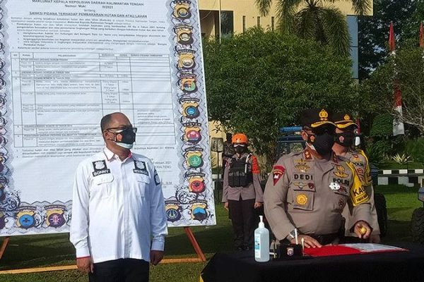 kapolda kalteng keluarkan maklumat kapolda terkait karhutla 30642
