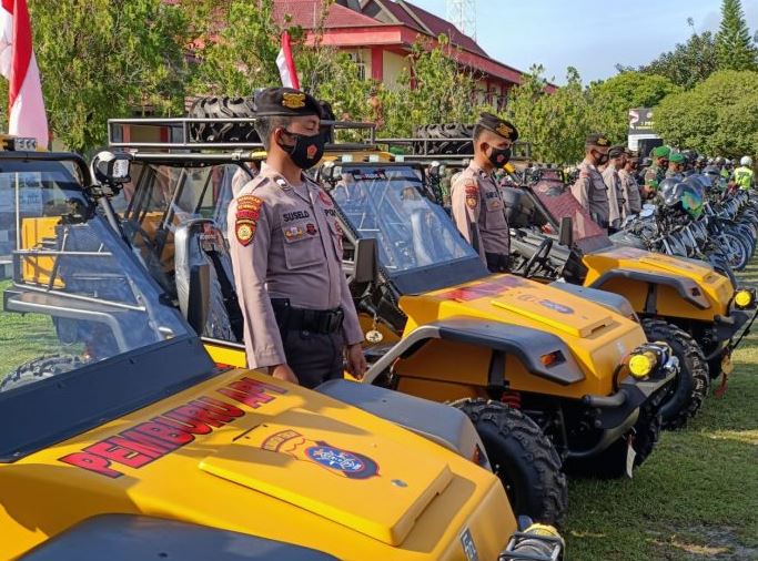 kapolda kalteng lakukan pengecekkan sarpras guna memberikan rasa aman dan nyaman pada hari libur 32516