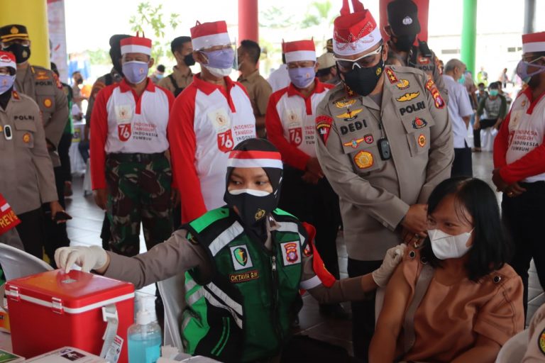 kapolda kalteng targetkan 800 dosis terlampaui 26811