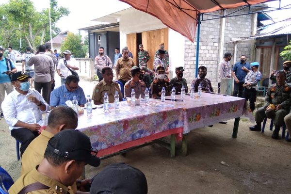 kapolda kapolres bupati bersama forkopimda halteng kunjungi patani 9080