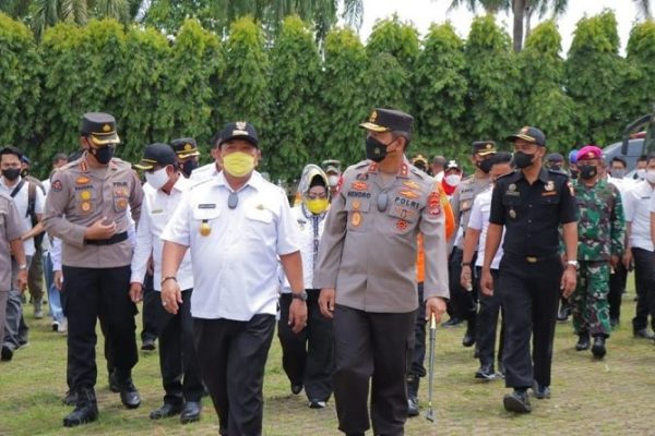 kapolda lampung hadiri apel gelar pasukan kontijensi aman nusa ii 24848