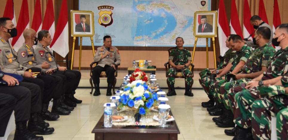kapolda maluku bertemu pangdam pattimura bahas peredaran senjata api ilegal 45375