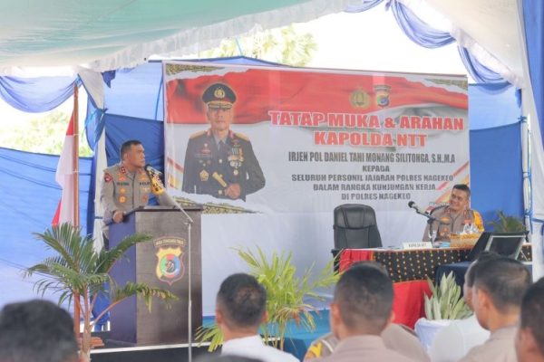 kapolda ntt gelar kunjungan kerja dan silaturahmi dengan polres nagekeo 69402