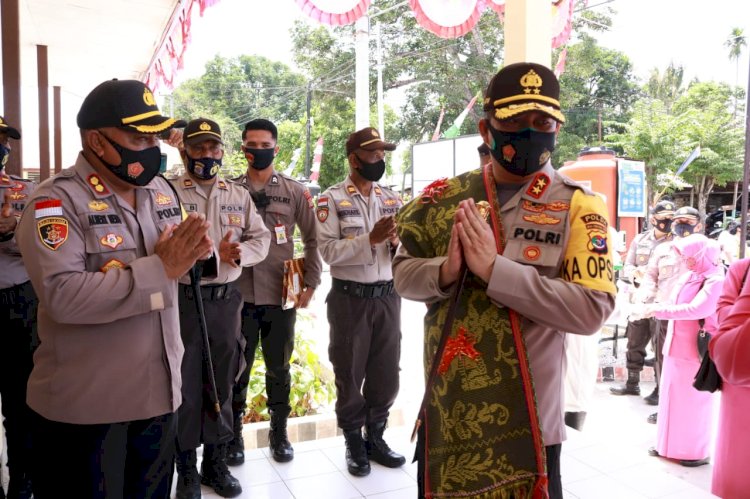 kapolda ntt kunjungan kerja perdana ke polres malaka 11455