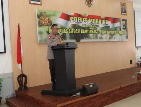 kapolda papua pimpin rapat bahas situasi kamtibmas di masa pandemic covid 19 11056