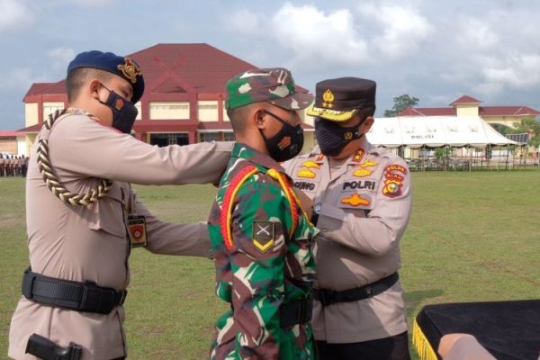 kapolda riau buka pendidikan latihan integrasi dikmaba tni ad dan diktukba polri 2021 22386