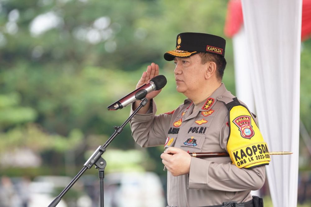 kapolda riau ingatkan terus jaga persatuan usai pemungutan suara 71003