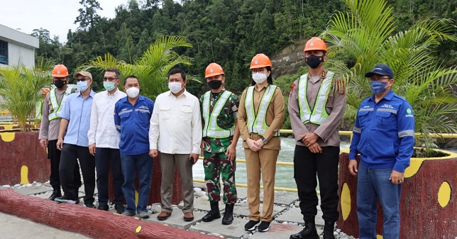 kapolda sulteng dan komandan korem 132 kunjungi plta energy di poso 21009