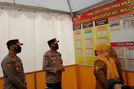 kapolda sultra kunjungi kampung percontohan ppkm di baubau 36808