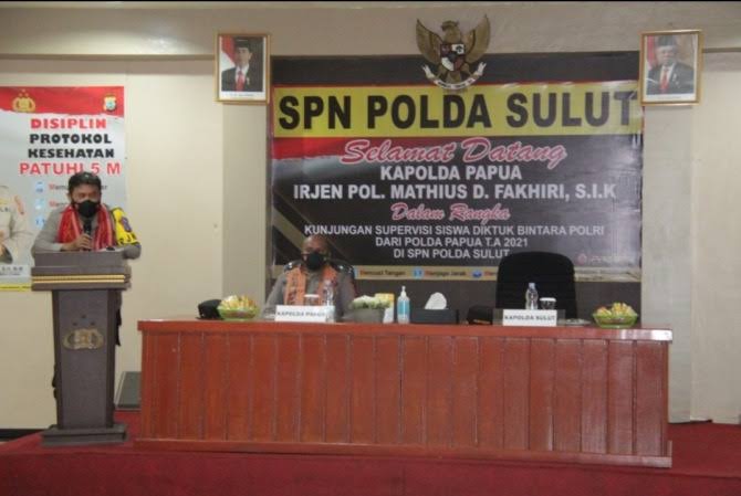 kapolda sulut dampingi kapolda papua dalam rangka supervisi diktukba 2 000 noken t a 2021 25165