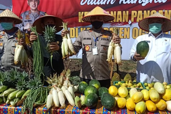 kapolda sumsel resmikan kampung tangkal covid 19 di kabupaten ogan ilir 11005