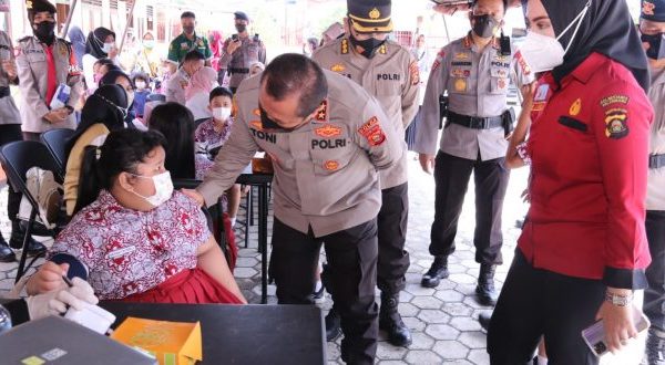 kapolda sumsel tinjau pelaksanaan vaksinasi merdeka anak serentak 34467
